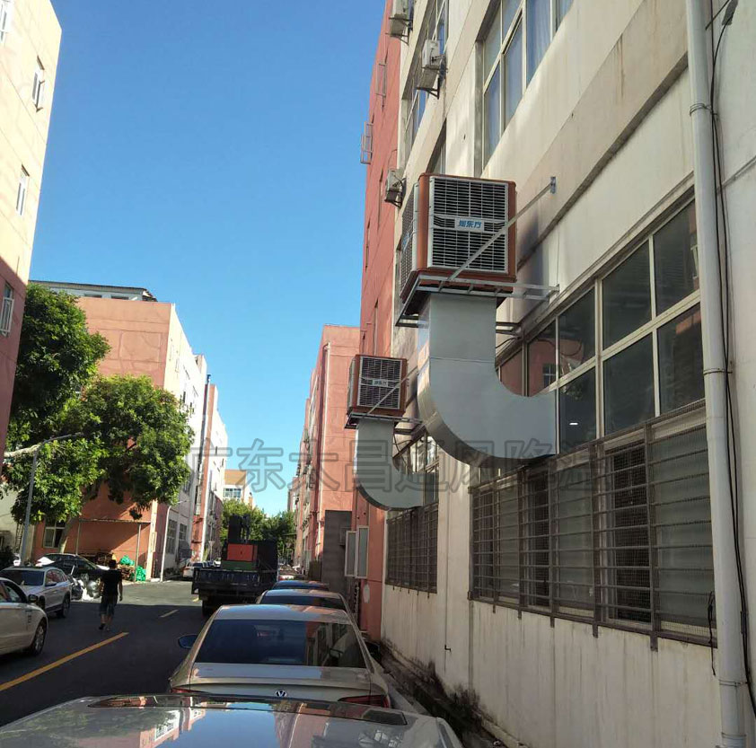 陶瓷廠降溫方案怎么做？看這家大型陶瓷車間環(huán)?？照{(diào)工程效果