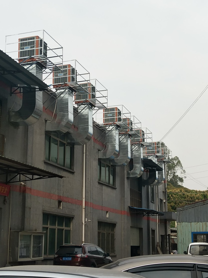 打磨車間環(huán)?？照{(diào)降溫工程