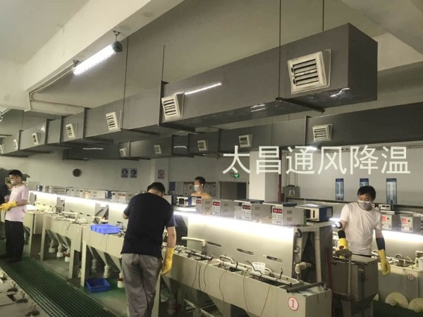 環(huán)?？照{(diào)有效解決電鍍車間高溫悶熱環(huán)境